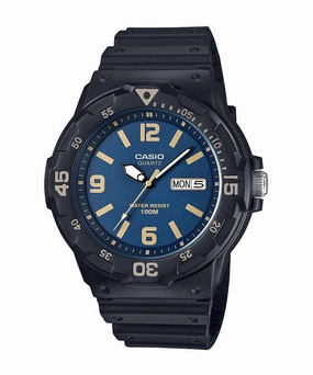 Casio MRW-200H-2B3VDF Analog Black Resin Strap Watch for Men Affordable casual watches Sporty casual watches Affordable luxury casual watches