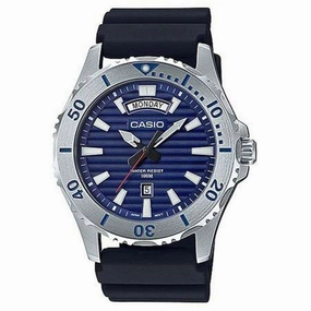 Casio MTD-1087-2A Black Resin Strap Marine Sports Watch for Men,silicone watch,silicone strap watch,silicone watches for men,silicone watches for women,unisex silicone watch,kids silicone watch,sports silicone watch,casual silicone watch,waterproof silicon