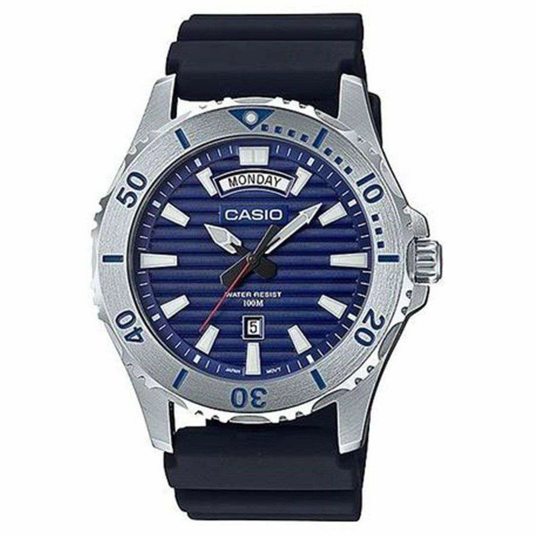 Casio MTD-1087-2A Black Resin Strap Marine Sports Watch for Men,silicone watch,silicone strap watch,silicone watches for men,silicone watches for women,unisex silicone watch,kids silicone watch,sports silicone watch,casual silicone watch,waterproof silicon
