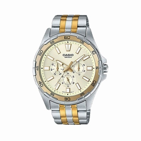 Casio MTD-300SG-9A Two-Toned Stainless Watch for Men Affordable casual watches Sporty casual watches Affordable luxury casual watches