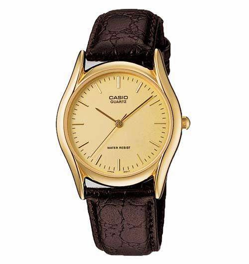 Casio MTP-1094Q-9AD Brown Leather Strap Watch for Men Affordable casual watches Sporty casual watches Affordable luxury casual watches