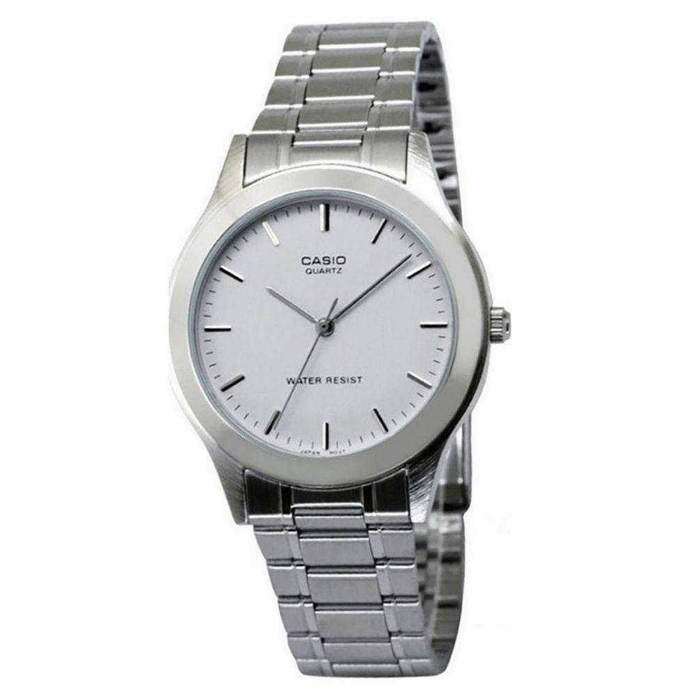 Casio MTP-1128A-7ARDF Silver Stainless Steel Strap Watch for Men Affordable casual watches Sporty casual watches Affordable luxury casual watches