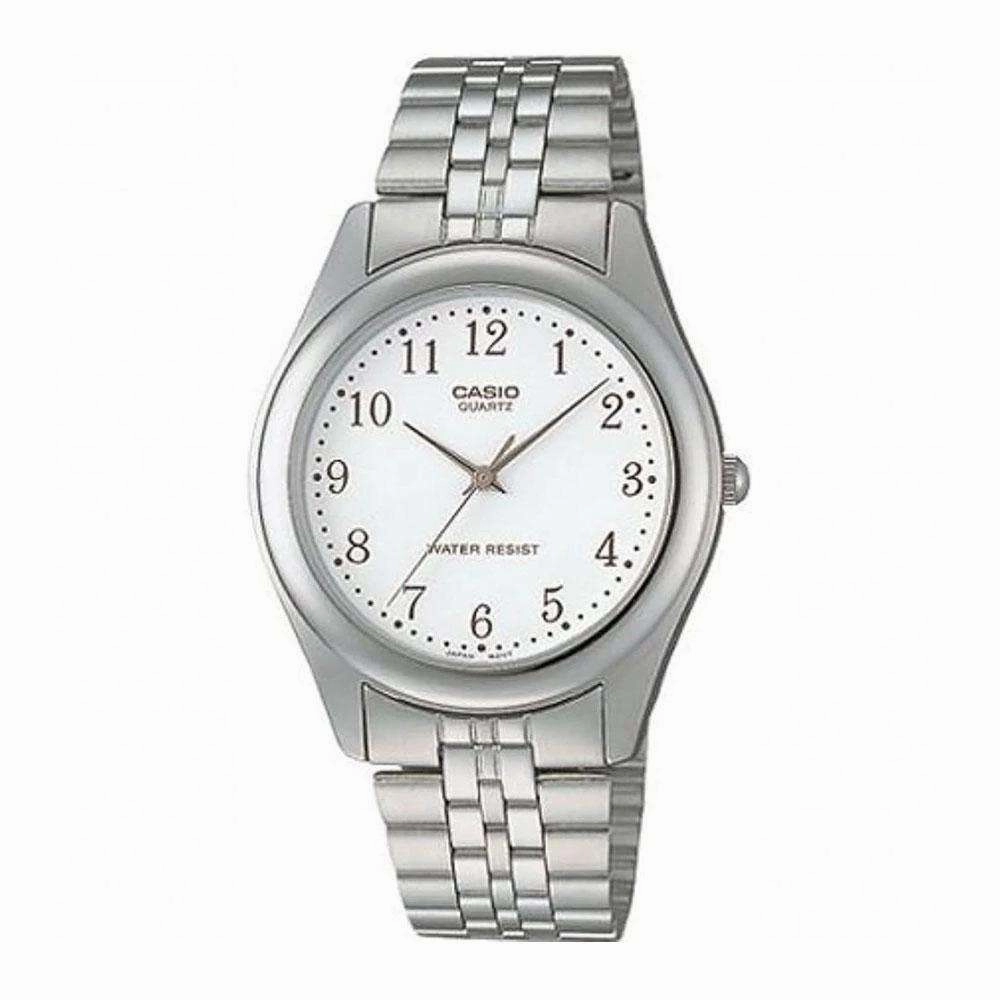 Casio MTP-1129A-7BRDF Silver Stainless Steel Strap Watch for Men Affordable casual watches Sporty casual watches Affordable luxury casual watches
