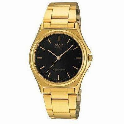 Casio MTP-1130N-1A Gold Plated Watch for Men Affordable casual watches Sporty casual watches Affordable luxury casual watches