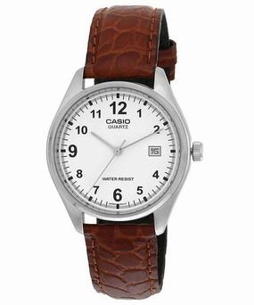 Casio MTP-1175E-7BDF Brown Leather Strap Watch for Men Affordable casual watches Sporty casual watches Affordable luxury casual watches