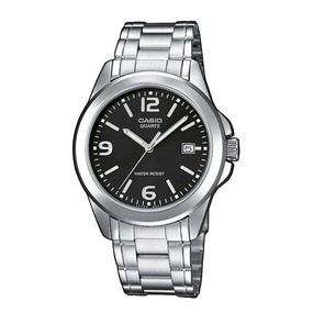 Casio MTP-1215A-1ADF Silver Stainless Steel Strap Watch for Men Affordable casual watches Sporty casual watches Affordable luxury casual watches