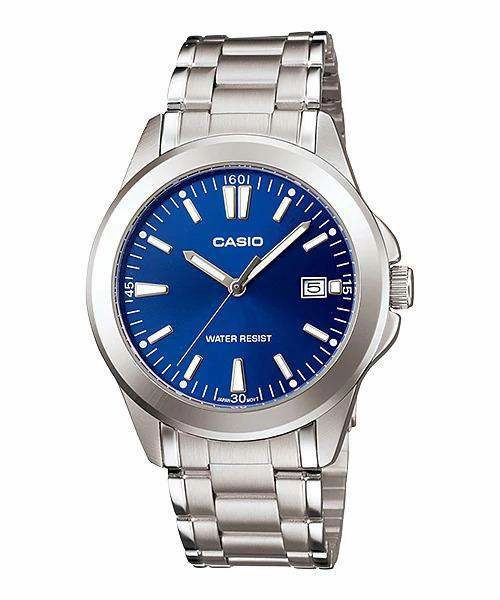 Casio MTP-1215A-2A2DF Silver Stainless Steel Strap Watch for Men Affordable casual watches Sporty casual watches Affordable luxury casual watches
