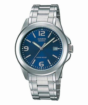 Casio MTP-1215A-2ADF Silver Stainless Steel Strap Watch for Men Affordable casual watches Sporty casual watches Affordable luxury casual watches