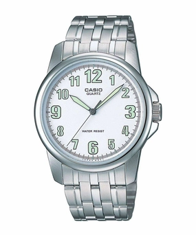 Casio MTP-1216A-7BDF Silver Stainless Steel Strap Watch for Men Affordable casual watches Sporty casual watches Affordable luxury casual watches