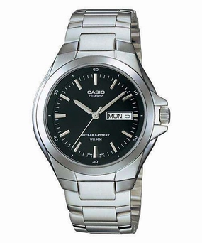 Casio MTP-1228D-1AVDF Silver Stainless Steel Strap Watch for Men Affordable casual watches Sporty casual watches Affordable luxury casual watches