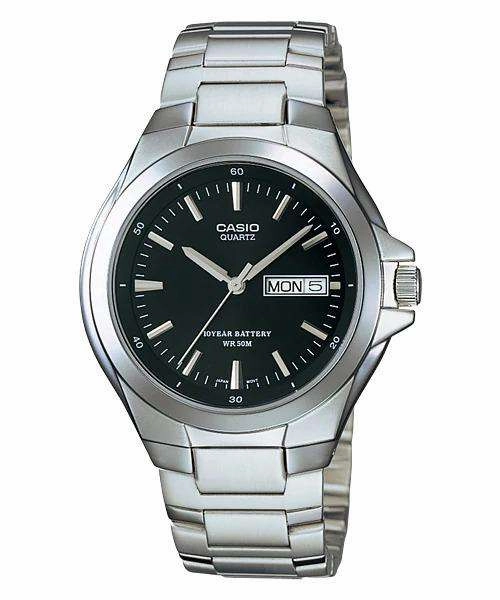 Casio MTP-1228D-1AVDF Silver Stainless Steel Strap Watch for Men Affordable casual watches Sporty casual watches Affordable luxury casual watches