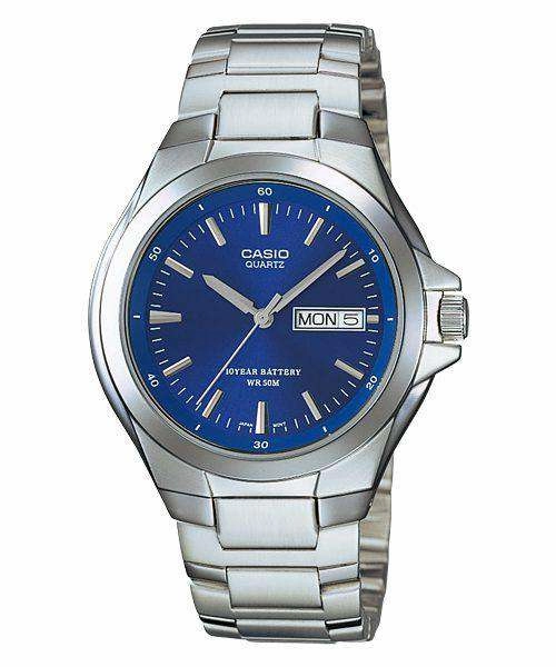 Casio MTP-1228D-2AVDF Silver Stainless Steel Strap Watch for Men Affordable casual watches Sporty casual watches Affordable luxury casual watches