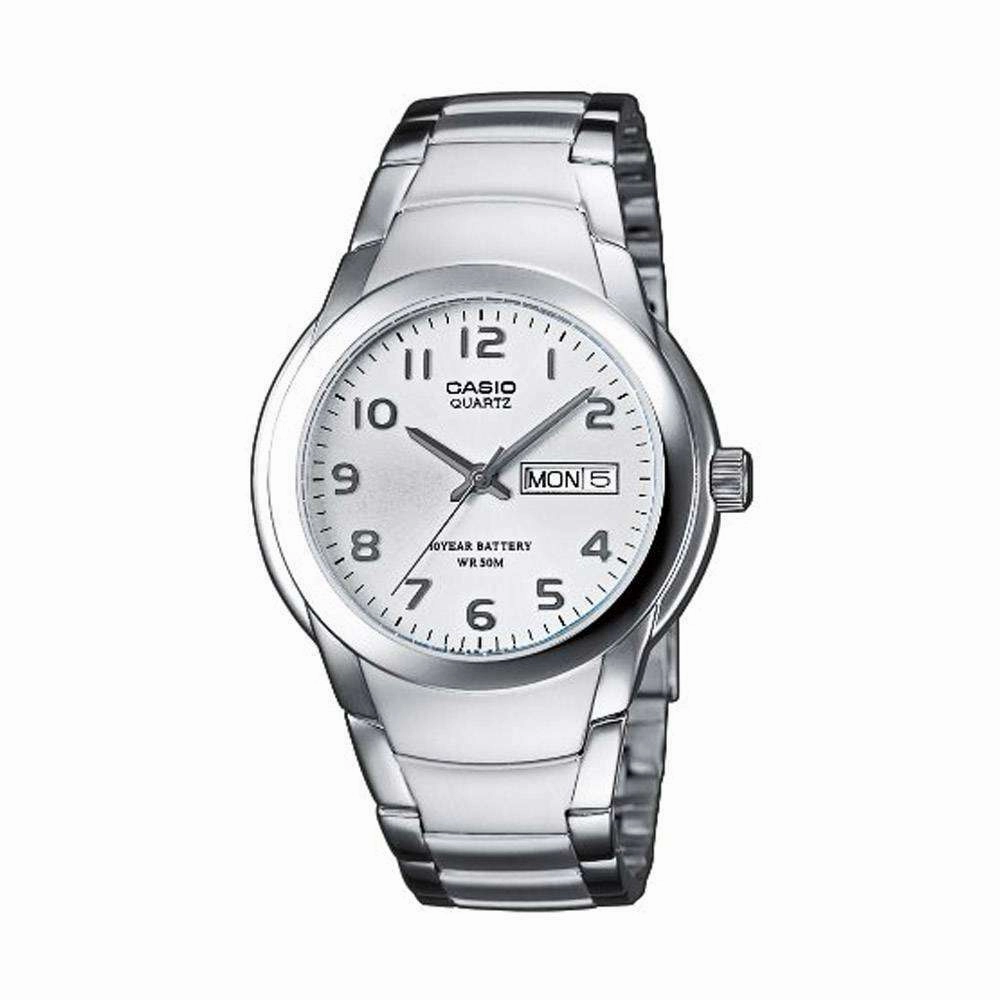 Casio MTP-1229D-7A Silver Stainless Steel Strap Watch for Men Affordable casual watches Sporty casual watches Affordable luxury casual watches