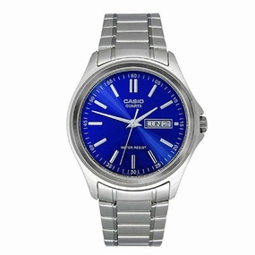 Casio MTP-1239D-2ADF Silver Stainless Steel Strap Watch for Men Affordable casual watches Sporty casual watches Affordable luxury casual watches