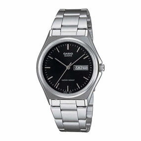 Casio MTP-1240D-1ADF Silver Stainless Steel Strap Watch for Men Affordable casual watches Sporty casual watches Affordable luxury casual watches