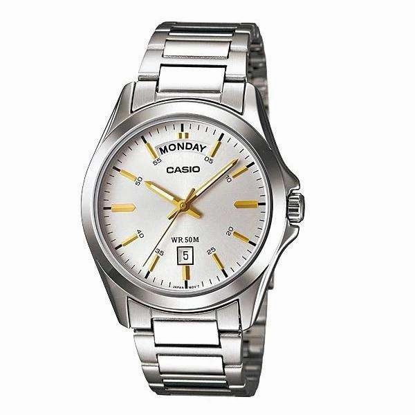 Casio MTP-1370D-7A2 Silver Stainless Watch for Men,men's watches,watch for men, best men's watches,luxury men's watch,minimalist men's watch,casual men's watch,dress watch for men,automatic men's watch,quartz men's watch,cheap men's watch. business