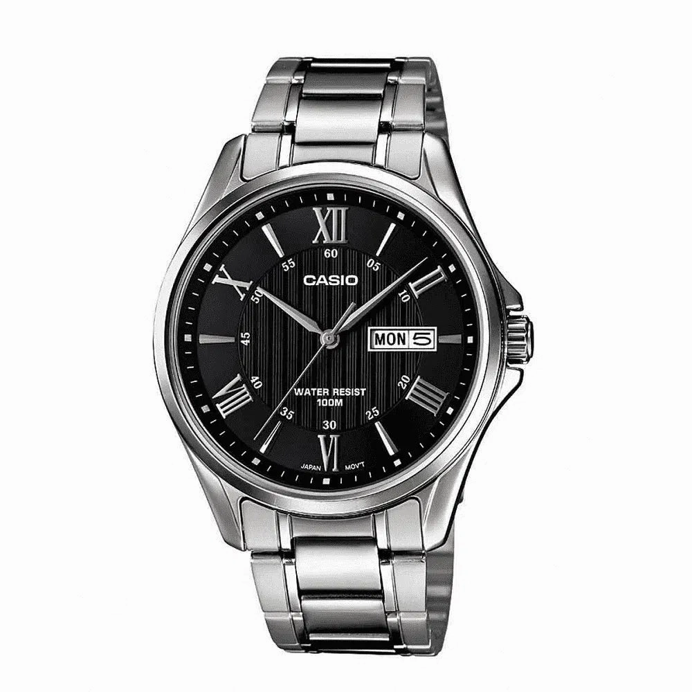 Casio MTP-1384D-1AVDF Silver Stainless Watch for Men,men's watches,watch for men, best men's watches,luxury men's watch,minimalist men's watch,casual men's watch,dress watch for men,automatic men's watch,quartz men's watch,cheap men's watch. busine