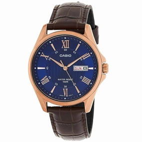 Casio MTP-1384L-2AVDF Brown Leather Strap Watch for Men Affordable casual watches Sporty casual watches Affordable luxury casual watches