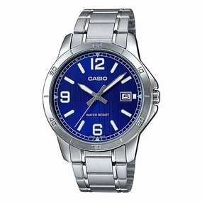 Casio MTP-V004D-2B Silver Stainless Watch for Men,men's watches,watch for men, best men's watches,luxury men's watch,minimalist men's watch,casual men's watch,dress watch for men,automatic men's watch,quartz men's watch,cheap men's watch. business 