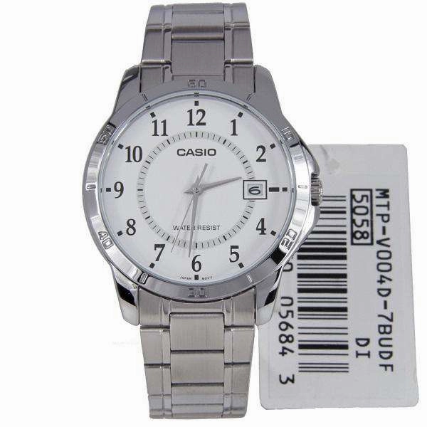 Casio MTP-V004D-7B Silver Stainless Watch for Men