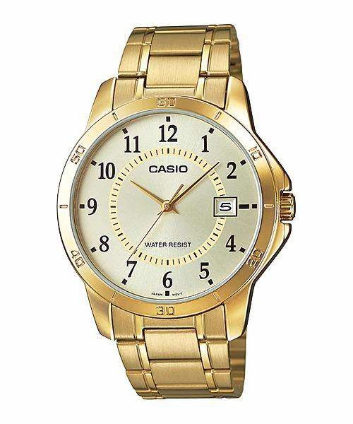 Casio MTP-V004G-9B Gold Stainless Watch for Men,men's watches,watch for men, best men's watches,luxury men's watch,minimalist men's watch,casual men's watch,dress watch for men,automatic men's watch,quartz men's watch,cheap men's watch. business wa
