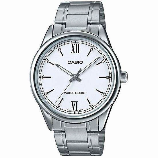 Casio MTP-V005D-7B2UDF Silver Stainless Watch for Men Affordable casual watches Sporty casual watches Affordable luxury casual watches