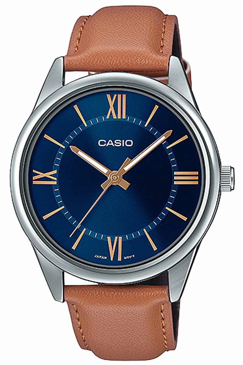 Casio MTP-V005L-2B5 Brown Leather Strap Watch for Men,men's watches,watch for men, best men's watches,luxury men's watch,minimalist men's watch,casual men's watch,dress watch for men,automatic men's watch,quartz men's watch,cheap men's watch. busin
