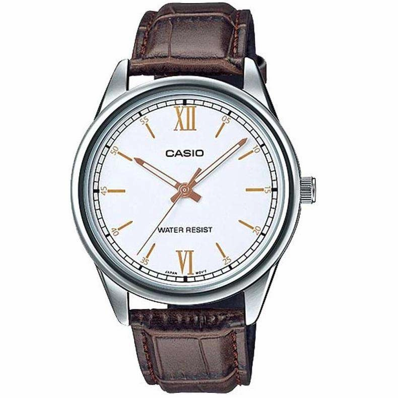 Casio MTP-V005L-7B3UDF Brown Leather Watch for Men Affordable casual watches Sporty casual watches Affordable luxury casual watches
