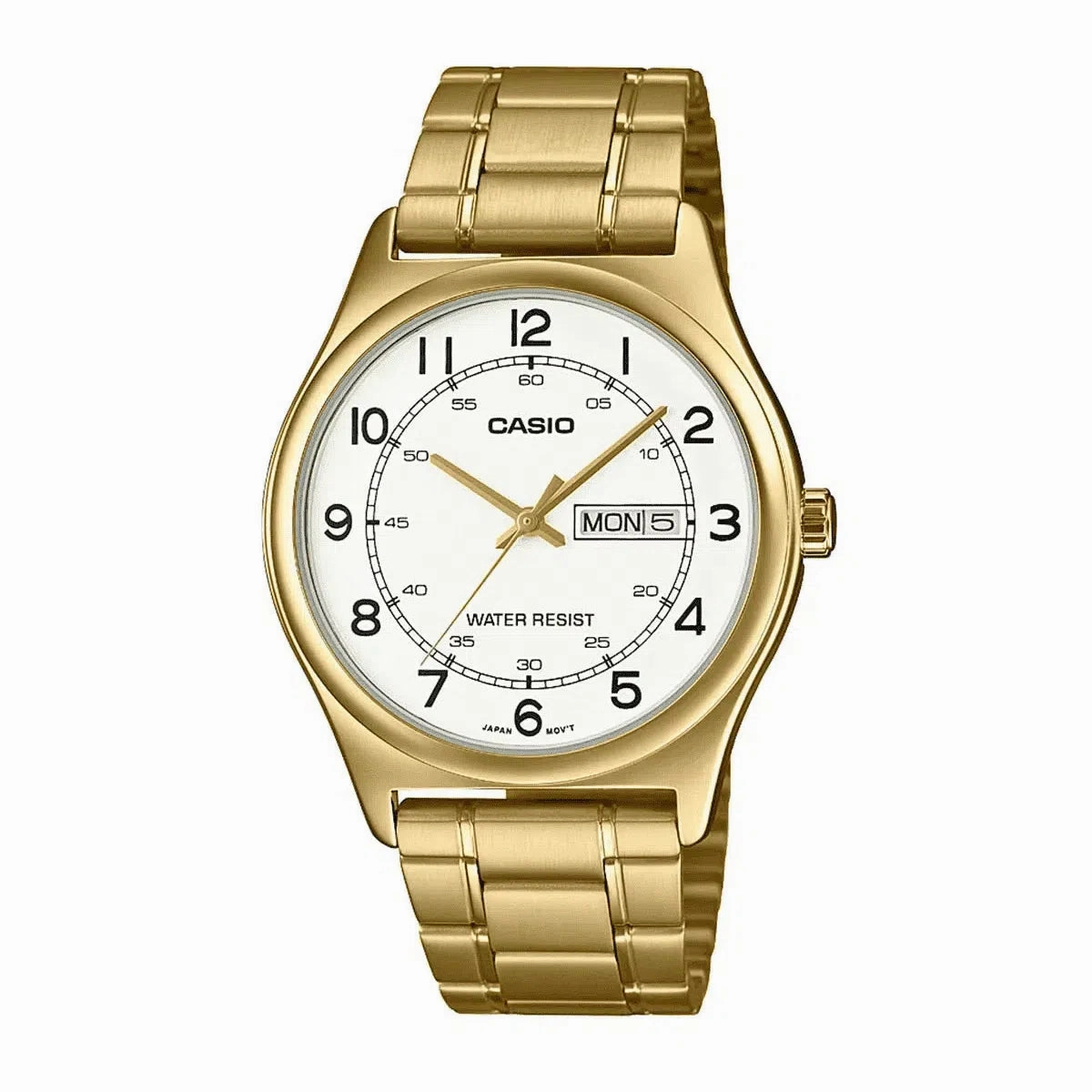 Casio MTP-V006G-7B Gold Stainless Watch for Men Affordable casual watches Sporty casual watches Affordable luxury casual watches