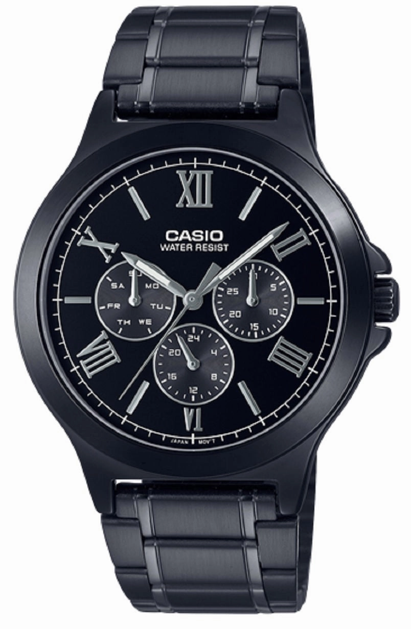 Casio MTP-V300B-1A Black Stainless Steel Watch for Men,men's watches,watch for men, best men's watches,luxury men's watch,minimalist men's watch,casual men's watch,dress watch for men,automatic men's watch,quartz men's watch,cheap men's watch. busi