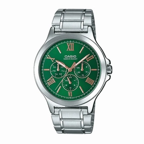 Casio MTP-V300D-3A Silver Stainless Watch for Men Affordable casual watches Sporty casual watches Affordable luxury casual watches