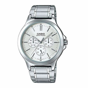 Casio MTP-V300D-7A Silver Stainless Watch for Men,men's watches,watch for men, best men's watches,luxury men's watch,minimalist men's watch,casual men's watch,dress watch for men,automatic men's watch,quartz men's watch,cheap men's watch. business 
