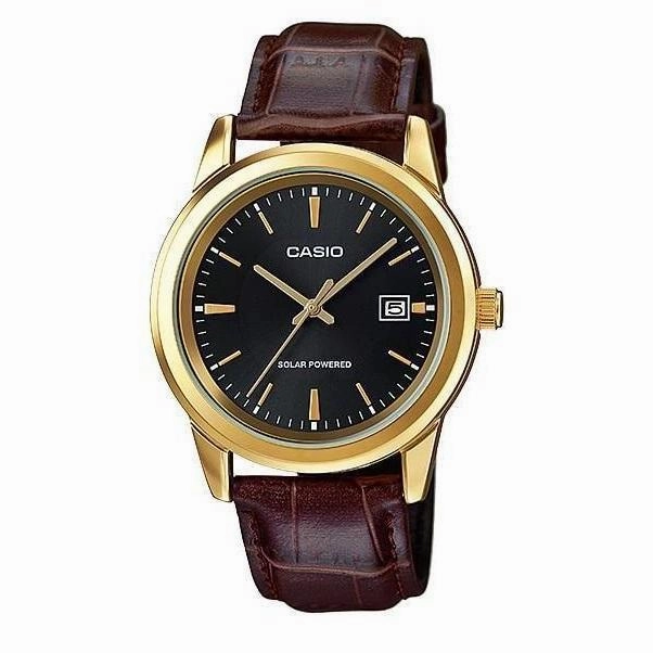 Casio MTP-VS01GL-1A Brown Leather Watch for Men Affordable casual watches Sporty casual watches Affordable luxury casual watches