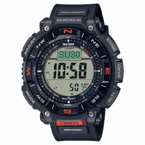 Casio Protrek Digital Solar Black Resin Band Watch PRG340-1D 