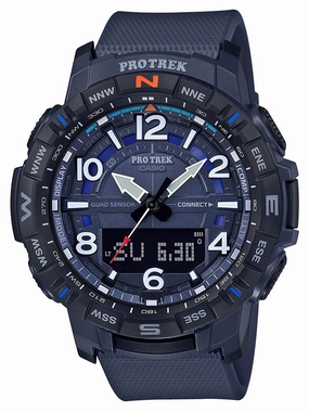 Casio ProTrek Quad Sensor Blue Ana-Digi Mens Bluetooth Watch PRTB50-2 Sports Watch for Men/Women Budget Sports Watch Luxury Sports Watch