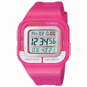 Casio SDB-100-4ADF Digital Pink Resin Strap Watch for Women Affordable casual watches Sporty casual watches Affordable luxury casual watches