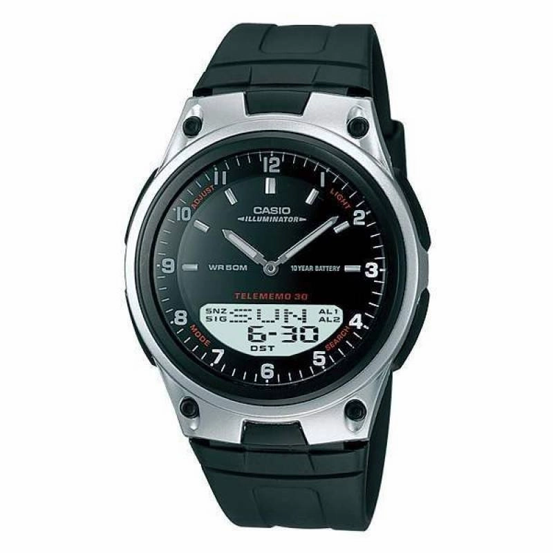 Casio Standard AW-80-1A Black/Silver Resin Strap Watch for Men Affordable casual watches Sporty casual watches Affordable luxury casual watches