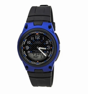 Casio Standard AW-80-2B Blue Dial/ Black Resin Strap Watch for Men,silicone watch,silicone strap watch,silicone watches for men,silicone watches for women,unisex silicone watch,kids silicone watch,sports silicone watch,casual silicone watch,waterproof sili