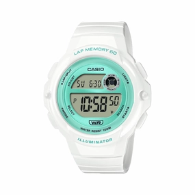 Casio Standard Digital White Rubber Strap Watch LWS1200H-7A3 