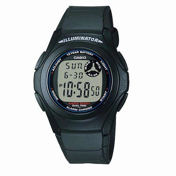 Casio Standard F-200W-1A Black Resin Strap Watch for Men Affordable casual watches Sporty casual watches Affordable luxury casual watches