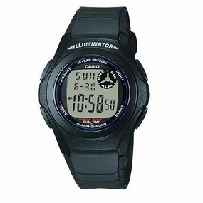Casio Standard F-200W-1A Black Resin Strap Watch for Men Affordable casual watches Sporty casual watches Affordable luxury casual watches