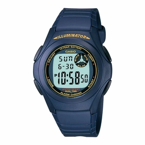 Casio Standard F-200W-2BDF Blue Resin Strap Watch for Men Affordable casual watches Sporty casual watches Affordable luxury casual watches