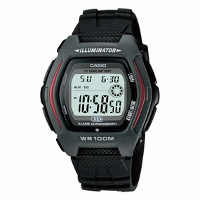 Casio Standard HDD-600-1A Black Resin Strap Watch for Men Affordable casual watches Sporty casual watches Affordable luxury casual watches