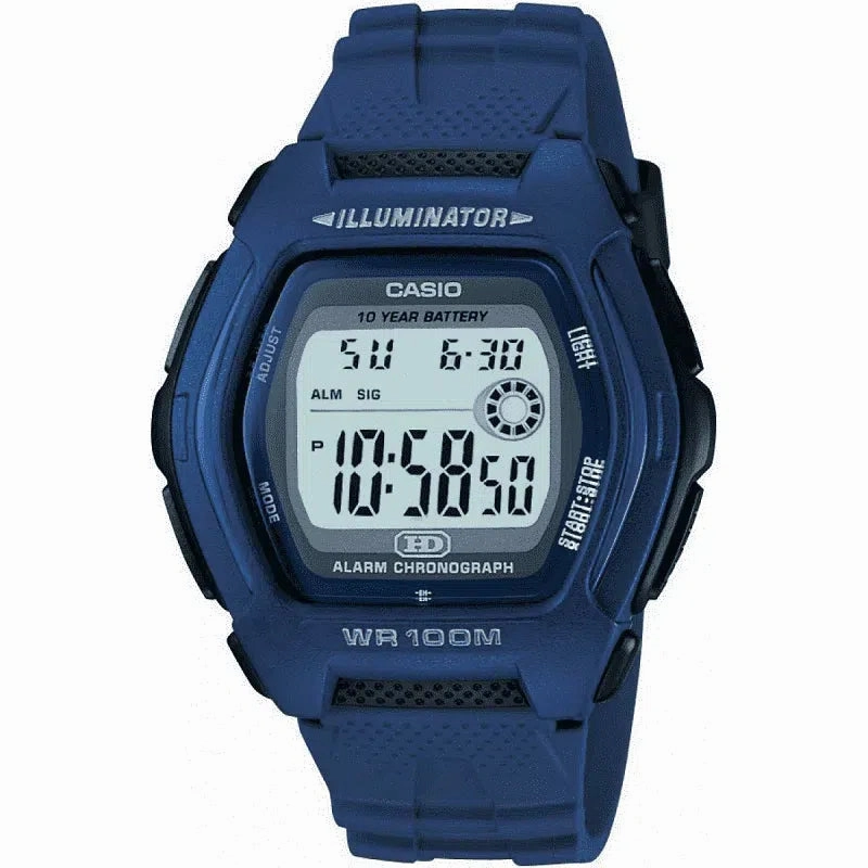 Casio Standard HDD-600C-2A Blue Resin Strap Watch for Men,silicone watch,silicone strap watch,silicone watches for men,silicone watches for women,unisex silicone watch,kids silicone watch,sports silicone watch,casual silicone watch,waterproof silicone watc