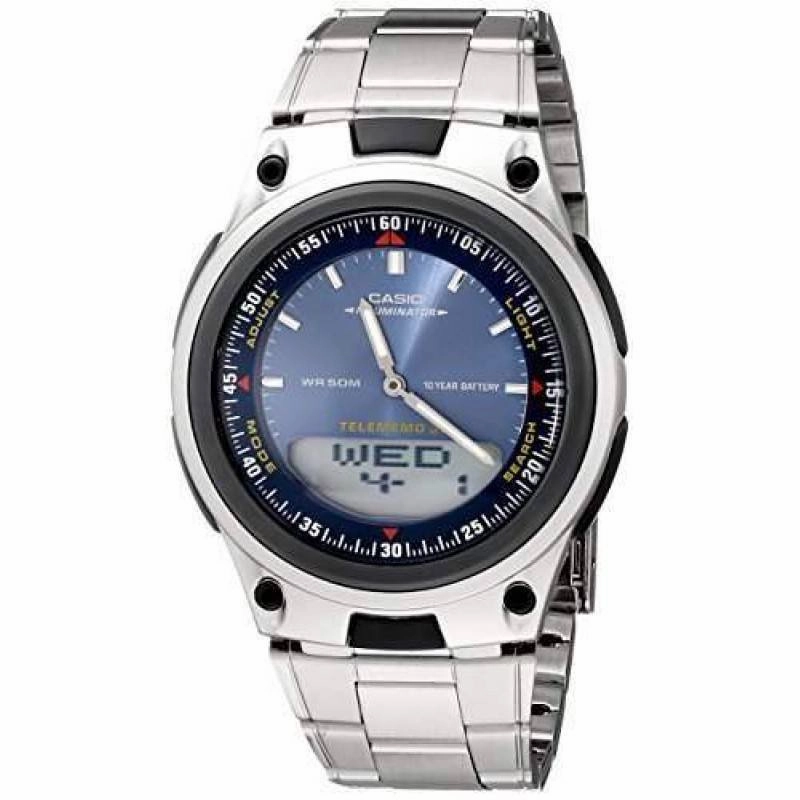Casio Standard Men's Silver Stainless Steel Strap Watch- AW-80D-2AVDF Affordable casual watches Sporty casual watches Affordable luxury casual watches