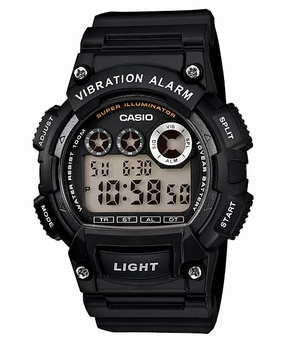 Casio Super Illuminator Black Resin Band Watch W735H-1A,quartz watch, quartz watches for men, quartz watches for women, best quartz watch, minimalist quartz watch, luxury quartz watch, waterproof quartz watch,analog quartz watch, digital quartz watch,affor