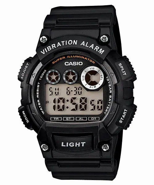 Casio Super Illuminator Black Resin Band Watch W735H-1A,quartz watch, quartz watches for men, quartz watches for women, best quartz watch, minimalist quartz watch, luxury quartz watch, waterproof quartz watch,analog quartz watch, digital quartz watch,affor