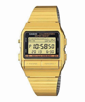 Casio Vintage DB-380G-1D Gold Plated Watch For Men and Women Affordable casual watches Sporty casual watches Affordable luxury casual watches