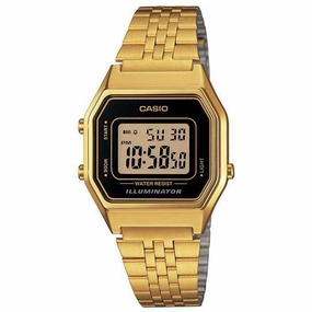 Casio Vintage LA680WGA-1D Gold Plated Watch For Women Affordable casual watches Sporty casual watches Affordable luxury casual watches