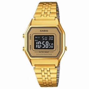 Casio Vintage LA680WGA-9B Gold Plated Watch For Women Affordable casual watches Sporty casual watches Affordable luxury casual watches